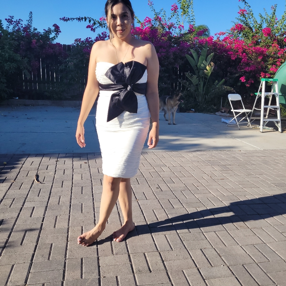 Terani strapless dress